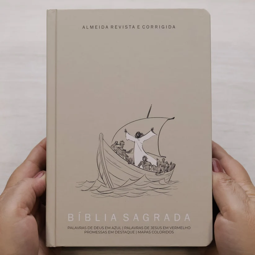 Bíblia Sagrada Jesus no Barco